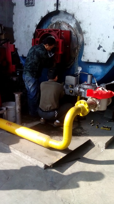 高士线业（深圳）工厂锅炉节能改造进行中（图四）